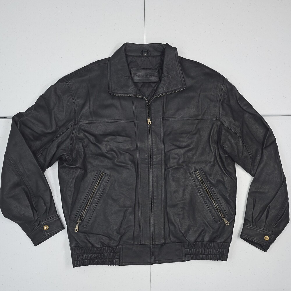 Vintage HENRY MORELL MAN 54 (US 44/~XL See Measurements) Leather Bomber Jacket
